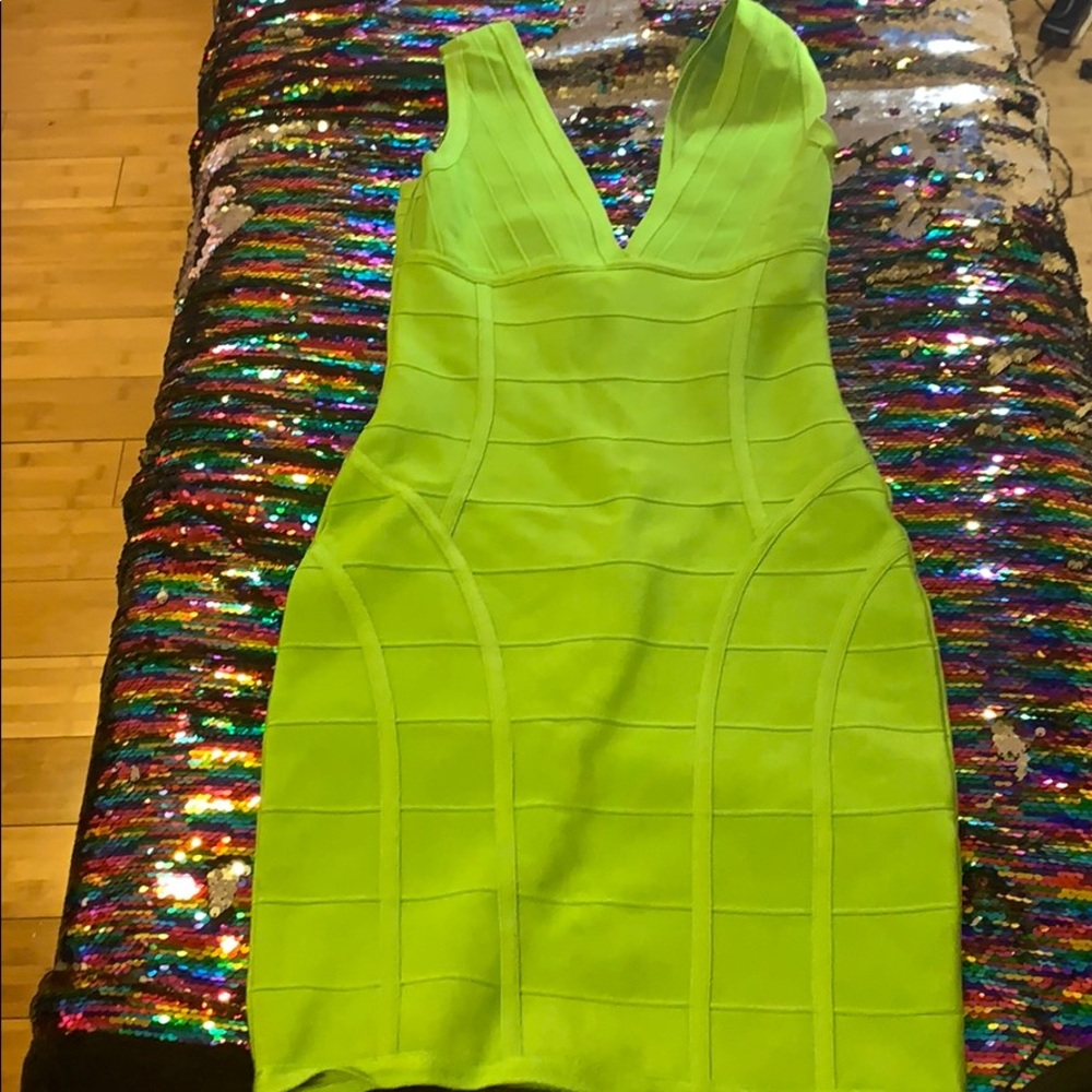 Lime green dress worn once
